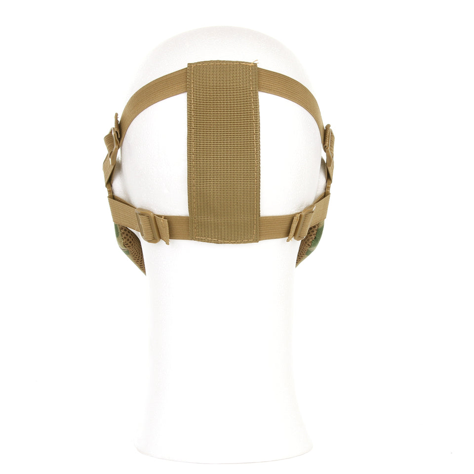 Masker half mesh grijs
