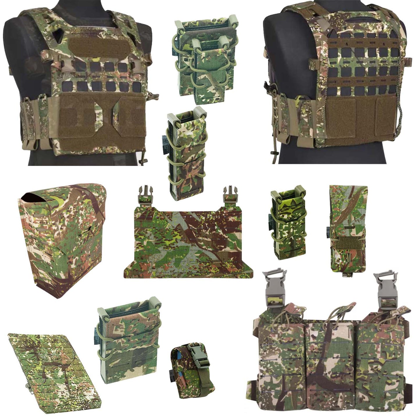 Templars Gear TPC Plate Carrier Gen 3 ConCamo Green Set