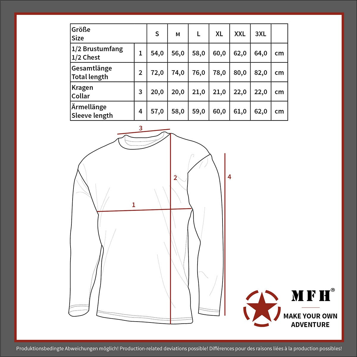 MFH Groen shirt long sleeve