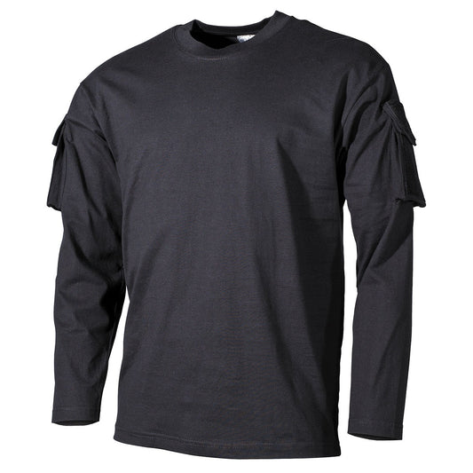 MFH Zwart shirt long sleeve