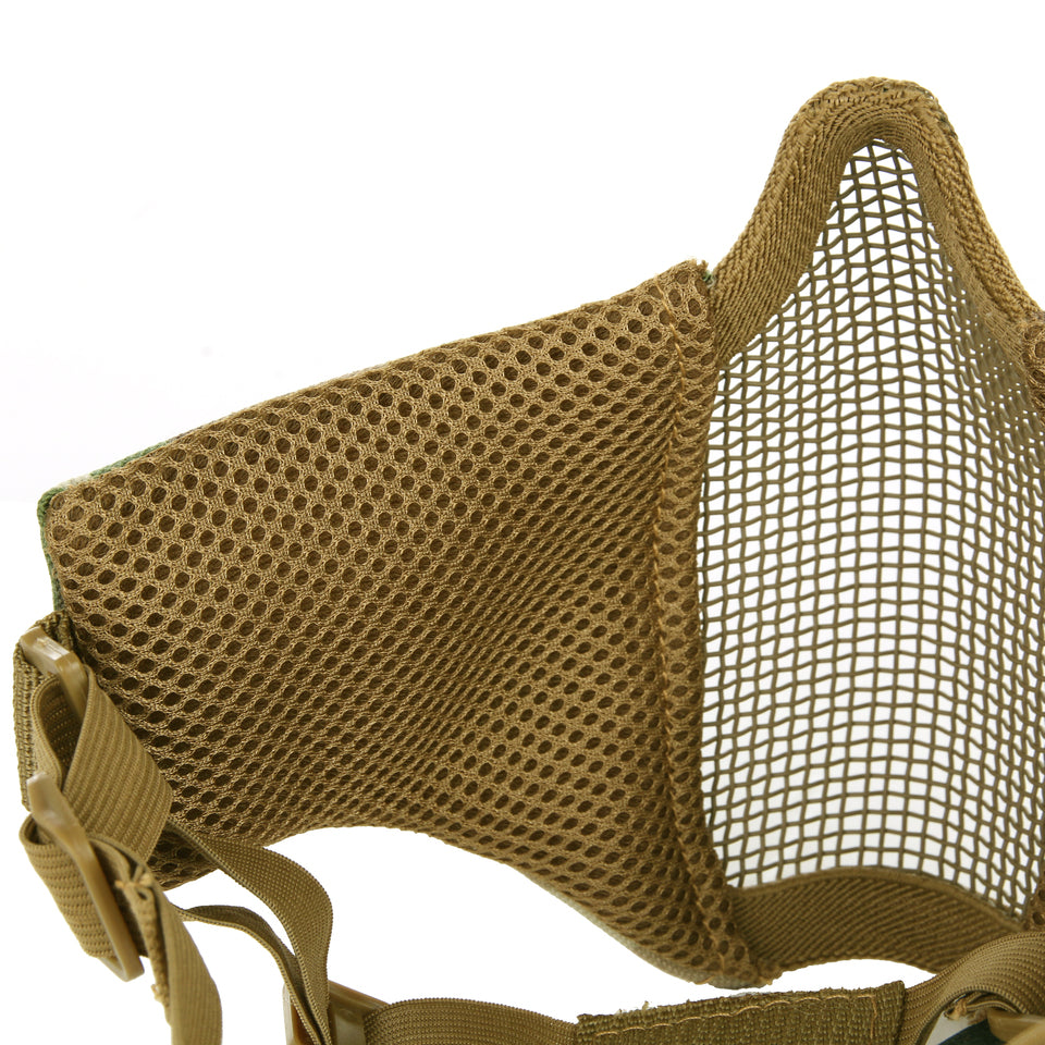 Masker half mesh coyote