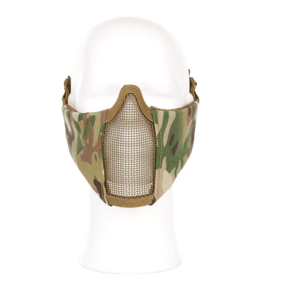 Masker half mesh woodland