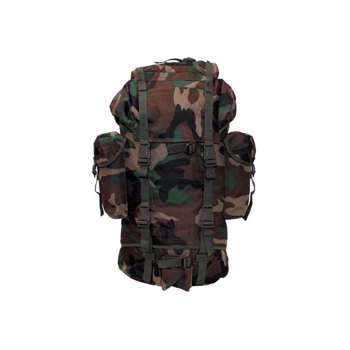 MFH Combat Rugzak Groot Woodland Camouflage